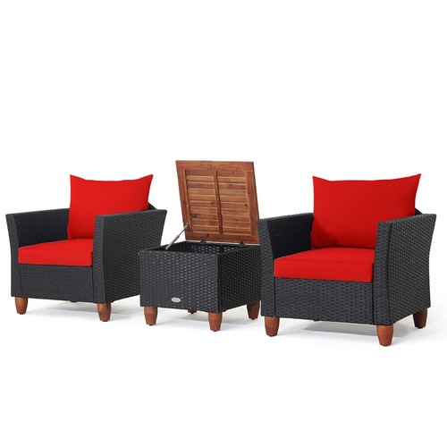 Topbuy 3pcs patio - 3pcs, rattan